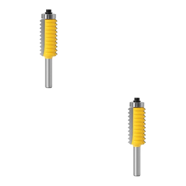 Riwesomey Vástago de 8 mm Junta de dedo Router Bit Fresa Tenon 0.3x1.6 pulgadas 0.3x1.6 pulgadas 2Conjunto