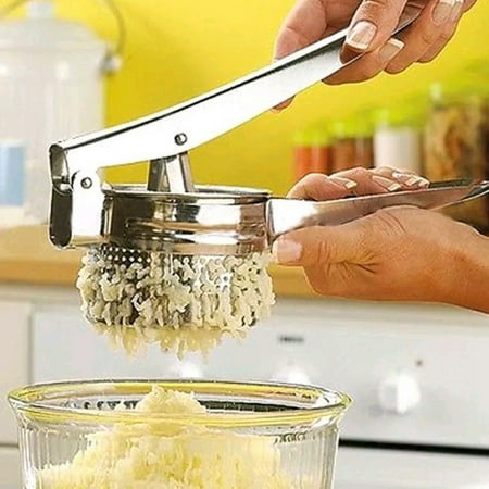 

GZJCKJY Kitchen Cleaning Supplies Stainless Steel Hand Held Potato Masher Frut Vegetable Juicer Puree