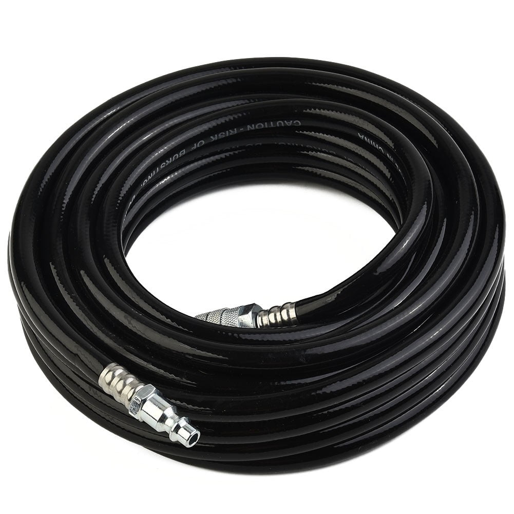 24.6Ft Pvc Pneumatic Air Compressor Hose Accessory with Quick Connect Air Hose