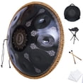 thumbnail image 1 of Handpan Kelisiting Classic, 10 notas en re menor, 432 Hz, 56 cm, acero, 1 of 7