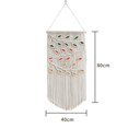 thumbnail image 2 of Tapiz de macramé de hojas para colgar en la pared, tapiz de macramé de hojas verdes para colgar en la pared, decoración de pared bohemia, tapiz de hilo para colgar en la pared, hecho a mano B, 2 of 5