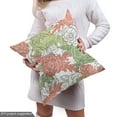 thumbnail image 5 of Floral Sofa Upholstery Fabric by the Yard, Colorful Scene of Flowers Pattern Hand Drawn Rose Motifs and Leaves Garden Layout, Decorative Fabric for DIY and Home Accents, Coral Khaki by Ambesonne, 5 of 5