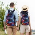 thumbnail image 4 of Fotbe Outer Space Floating Numbers And Letters Mochila de Lona con Estampado, Mochila Duradera, Mochila Versátil de Alta Calidad, Mochila Compacta Vintage-Small, 4 of 5