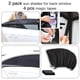thumbnail image 5 of Riwesomey 1 par de parasoles para coche, ventana delantera/trasera, parasol, red, diseño de malla, negro, parasol para coche, cortina Automoción decorativa y accesorios Negro 110*50mm, 5 of 8