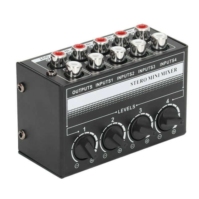 Mini mezclador de sonido portátil, mezclador pasivo de canal estéreo CX400, mini mezclador de sonido de eficiencia óptima