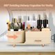 thumbnail image 5 of Organizador de maquillaje Beborxue que gira 360° con cajones, color blanco arroz, 5 of 8