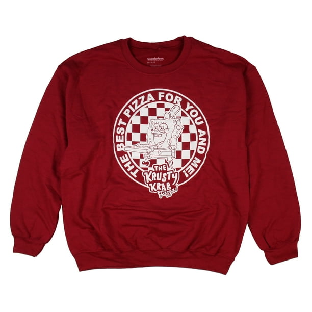 Nickelodeon Spongebob Squarepants Krusty Krab Pizza Crewneck Pullover Large Walmart Com Nickelodeon Spongebob Squarepants Krusty Krab Pizza Crewneck Pullover Large Walmart Com