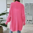 thumbnail image 6 of Sevevn Women's Winter Loose Solid Sweater Long Sleeve Cardigan Top Coat Gift for Girls, 6 of 6