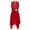 Red, variant on Girls Cutout Back Ballet Lyrical Dance Dress Gymnastic Leotard with Wrap Skirt Chiffon Red 14