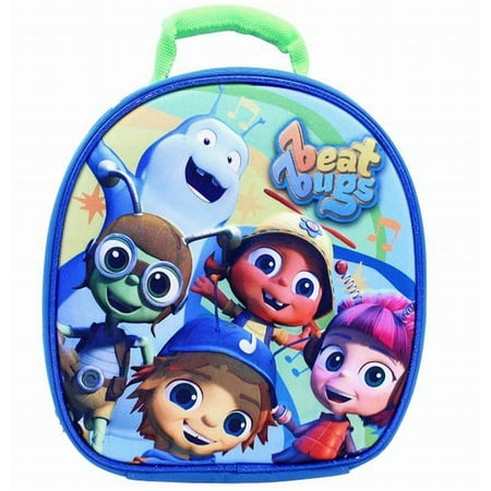 Beat Bugs 9 inch Lunch Bag with Hands Free Clip Insulated Kids 3D Lunch