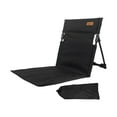 thumbnail image 3 of Silla de playa plegable Sunnimix con soporte para la espalda Negro tumbona de playa, 3 of 8