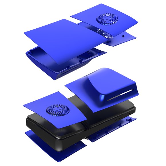 Funda para PS5 Pro con rejillas de ventilación y filtro antipolvo, panel ABS rígido antiarañazos, accesorio para panel lateral, carcasa de repuesto a prueba de golpes