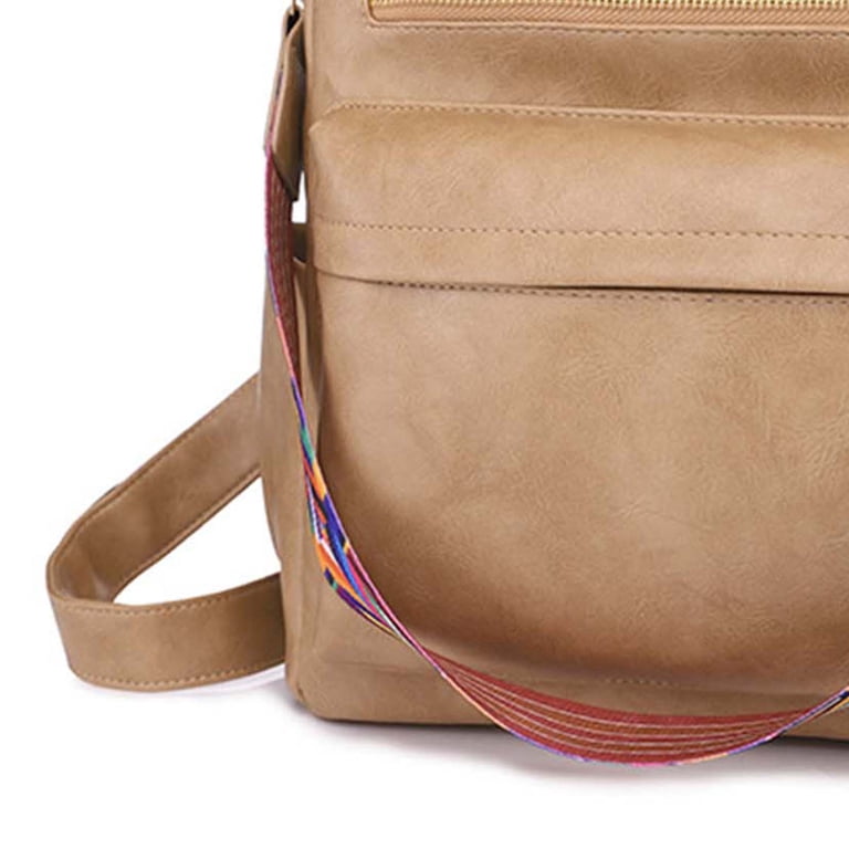 Aueoeo Faux Leather Backpack Purse for Women Travel Backpack  display picture 3