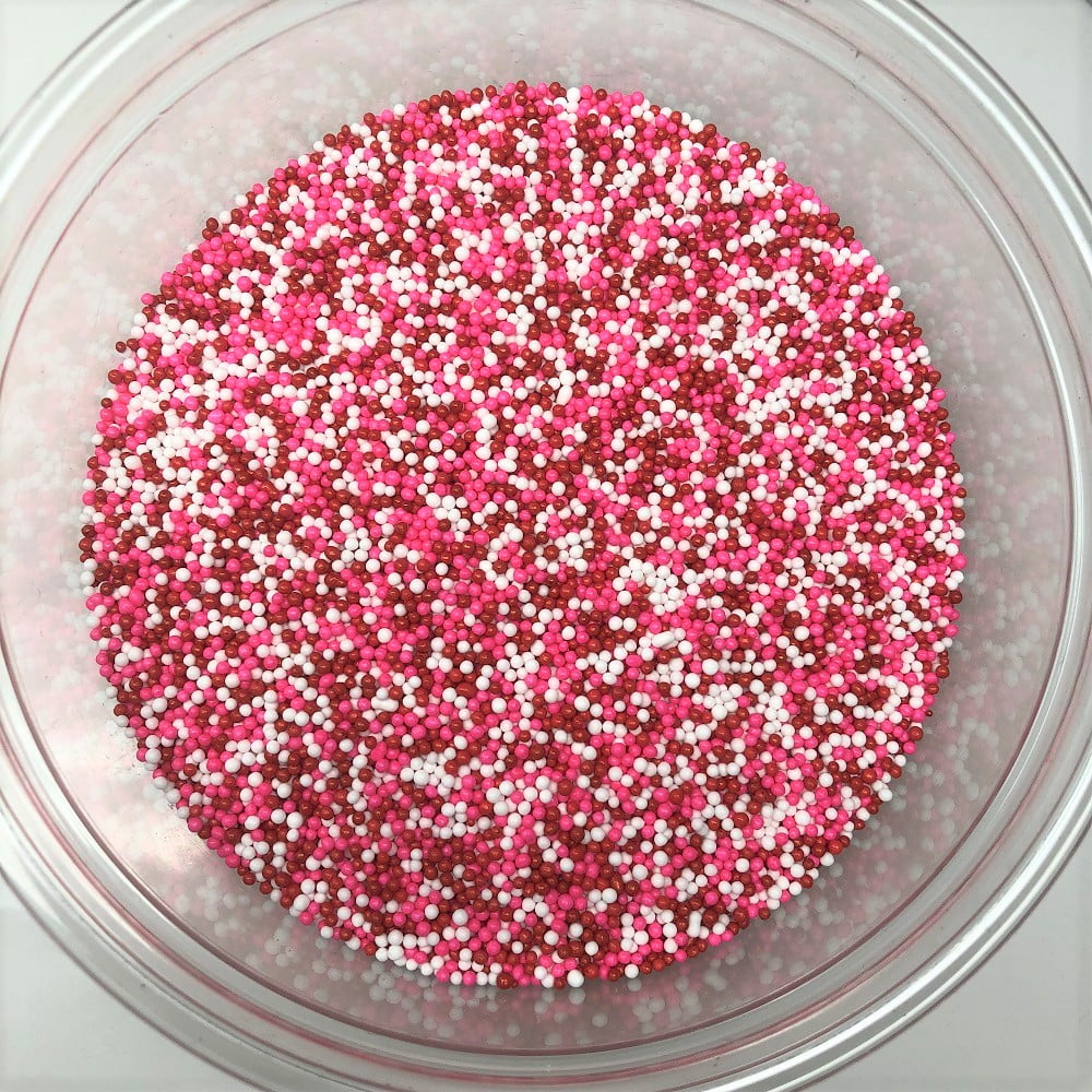Valentine Mix Nonpareils Red Pink White Bakery Topping Sprinkles 8
