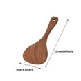 thumbnail image 4 of Wooden Shovel Spoon Non Stick Wood Long Rice Spatula Kitchen Cooking Utensil Hand Stir Fry Tools Sets, 4 of 7