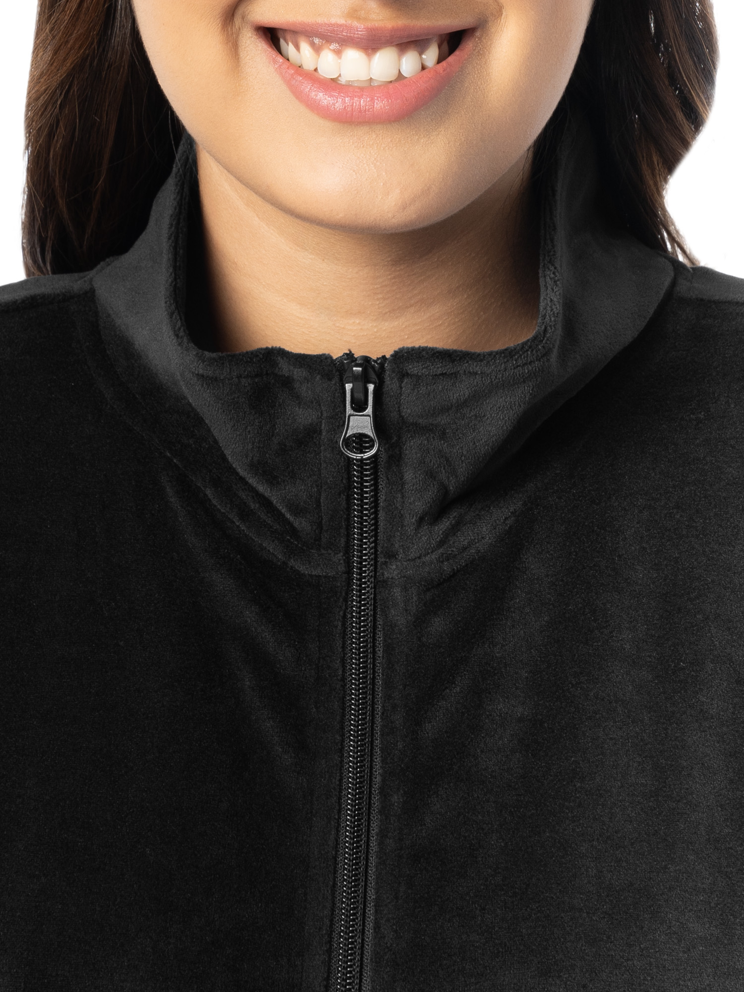 Athletic Works Women's Plus Velour Zip-Up Tracksuit photo 4