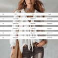 thumbnail image 3 of Helii Womens Tops Women's V Neck Pleated Front Collared Long Sleeve Ruffle Casual Blouse Top, 3 of 5