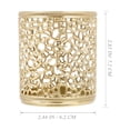 thumbnail image 3 of Shisuyan Aromatherapy Candlestick Golden 2Pcs 2.83X2.44X2.44in, 3 of 8