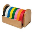 thumbnail image 2 of Creativity Street 8 Roll 1" Wide Tape Stand Holds Total 8 Tape(s) - Wood - Brown - 1 Each, 2 of 3