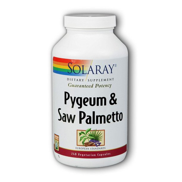 Solaray Pygeum and Saw Palmetto 240 Vegetarian Capsules