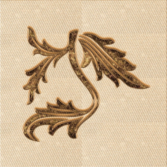 Ahgly Company Indoor Square Patterned Bronze Brown Area Rugs, 4' Square