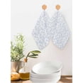 thumbnail image 2 of Blue Spring Floral Kitchen Dish Towels for Drying Dishes Set of 2, Elegant Watercolor Summer Botanical Waffle Weave Microfiber Hand Tea Bathroom Towels Quick Dry & Absorbent Towel 12x12, 2 of 7