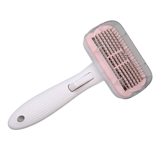 Cat Shedding Brush, Massage Removes Loose Hairs With Self Cleaning Button For Removing Undercoat Loose Fur