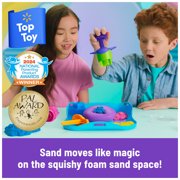 Kinetic Sand, SquishMotion Playset with 1lb Play Sand, Stamper & 5 Tools