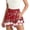 Red, variant on FASHOFT Christmas Golf Skirt for Women Athletic Skort Lightweight High Waisted Tennis Skirts with Pocket Shorts for Workout Sports Red L
