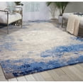 thumbnail image 2 of Nourison Twilight 93" x 117" Wool Indoor Rug in Navy Blue/Gold, 2 of 5