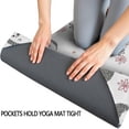 thumbnail image 3 of Cute Hedgehog Flower Pattern Hot Yoga Mat Towel Non Slip for Hot Yoga - Quick-Drying Yoga Mat Cover with 4 Corner Pockets with Travel Bag - Hot Yoga Towel Non Slip 74"x26", 3 of 6