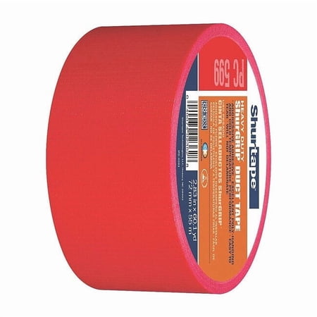 Shurtape Duct Tape Red 60-1/8 yd L 2-7/8 in W 105497