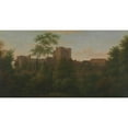 thumbnail image 3 of George Lambert 18x11 Black Modern Framed Museum Art Print Titled - Saltwood Castle, 3 of 5