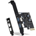 thumbnail image 1 of Tarjeta PCIe USB 18W Power Delivery, PCI Express 3 Puertos (Tipo C, 2 X Tipo A) Tarjeta de Expansión de Carga Rápida PCIe USB 3.0, 1 of 6