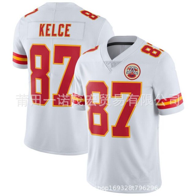 Chiefs Jersey Chiefs Embroidered Football Uniform 15# 10# 87# Kelce Replica Player Name Jersey -WEVALLEY