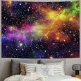 thumbnail image 2 of Nawypu Outer Space Tapestry Wall Hanging, Universe Nebula Galaxy with Rainbow Colors Aesthetic Tapestries Poster Art for Home Decorations Dorm Decor Living Room Bedroom, Trippy Planets Wall Carpet, 2 of 6