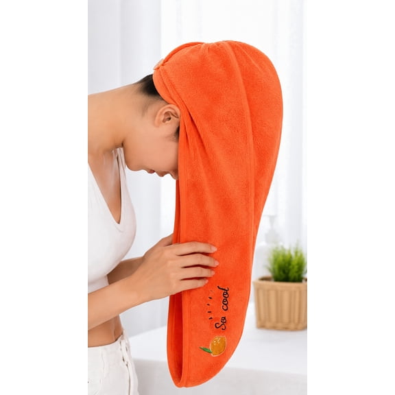 Weftora 600 GSM Hair Towel Orange