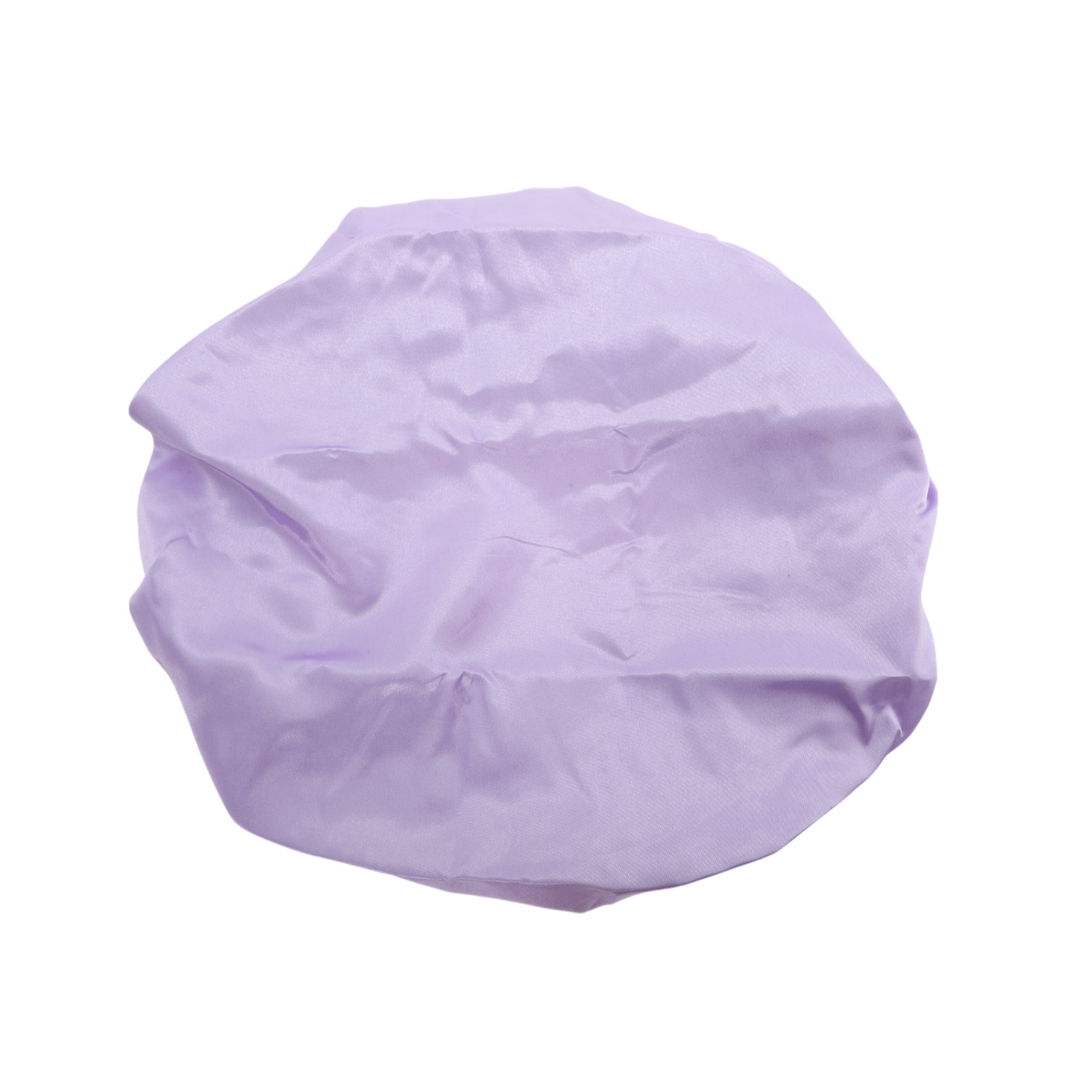 Unique Bargains Women Reusable Shower Cap for Bathroom Hotel 1 Pc Light Purple