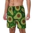 thumbnail image 2 of Daiia Big Colorful Avocados Mens Swim Trunks Swim Shorts Quick Dry Swim Shorts with Mesh Lining Pockets-XX-Large, 2 of 9
