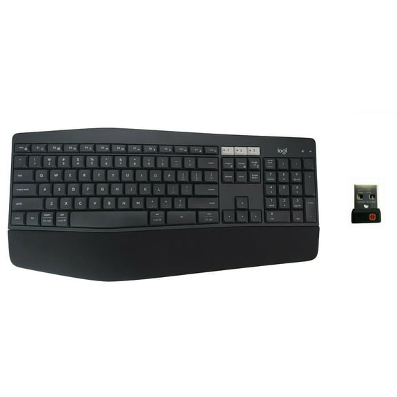 Restored Logitech K850 Wireless Bluetooth Keyboard PC Mac Chrome   USB Unifying Receiver, (Refurbished)