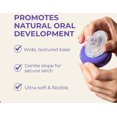 thumbnail image 3 of Lansinoh Natural Wave Tétines de Biberon, Silicone Souple et Durable à 100 %, Débit Rapide, Lot de 4, 6+ Mois, le Biberon Que les Bébés Aiment le Plus, 3 of 7