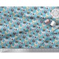 thumbnail image 2 of Soimoi Tissu Poly Georgette Imprimé Visage de Chiot au Mètre 52 Pouces de Large, 2 of 3