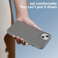 thumbnail image 3 of Allytechgroup Slim Carbon Fiber Texture Phone Case for Apple iPhone 13, Shockproof Soft TPU Bumper, Raised Edge Camera and Screen Protection, Lightweight Anti-Slip Cover, Gray, 3 of 8