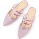 thumbnail image 1 of Mules Planas Allegra K Correa T Dedo Pie Puntiagudo Purpurina Rosado 23cm, 1 of 7