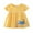 Yellow Striped Bird, variant on Bellafa 100% Cotton Cartoons Applique Jersey Dress For 2-7 Years Little Girls Summer Short Sleeve Dresses 2T Toddler Rainbow Dress