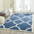 thumbnail image 2 of SAFAVIEH Cambridge Justine Geometric Wool Area Rug, Navy/Ivory, 9' x 12', 2 of 7