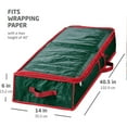 thumbnail image 2 of AYktou Wrapping Paper Organizer Storage-41*14*6in Tear-Resistant Fabric Gift Wrapping Organizer Storage with Inner Pockets,Wrapping Paper Storage Box for Gift Paper and Holiday Accessories, 2 of 9