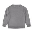 thumbnail image 4 of Christmas Sweater Boys Toddler Boys Christmas Sweater Boys and Toddlers' Uniform Cotton Crewneck Sweater Knit Pullover Sweater Grey 8 Years, 4 of 5
