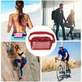 thumbnail image 4 of Unique Bargains 1 Pc Clear Style Running Waist Pack for Hiking Gym Clear Red TPU, 4 of 4