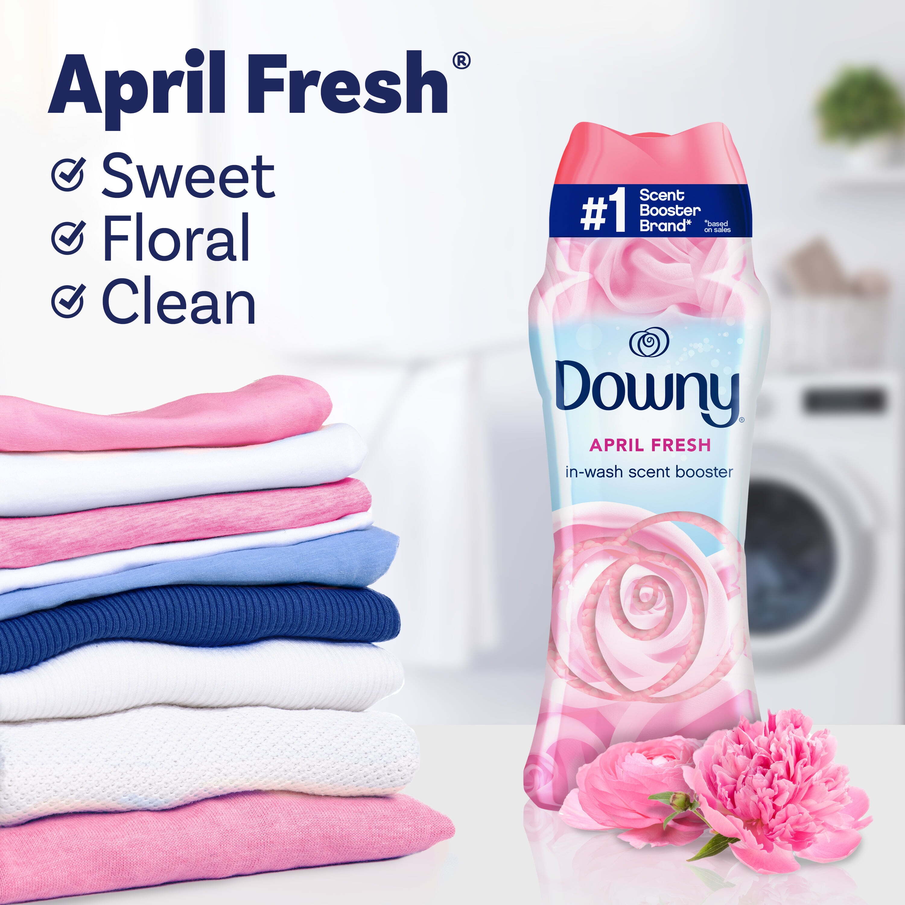 Downy In-Wash Scent Booster Laundry Beads, April Fresh Scent, 18.2 oz